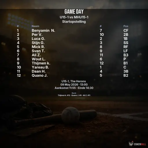 Gameday graphic