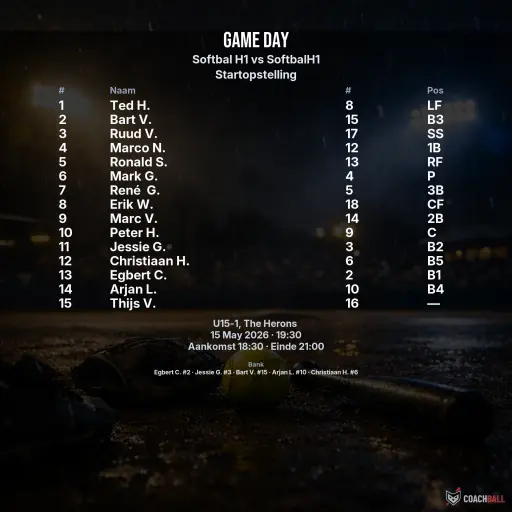 Gameday graphic