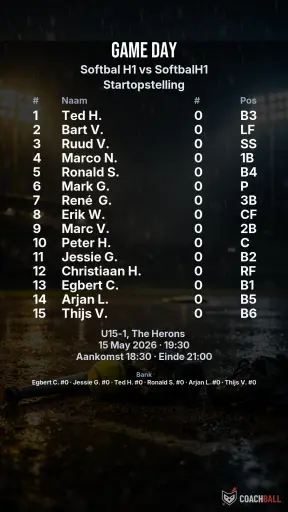 Gameday graphic