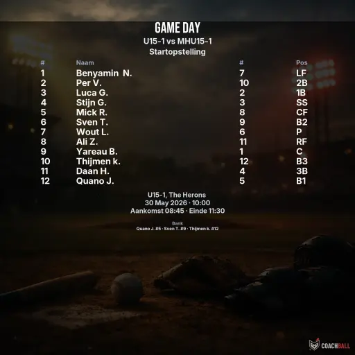 Gameday graphic