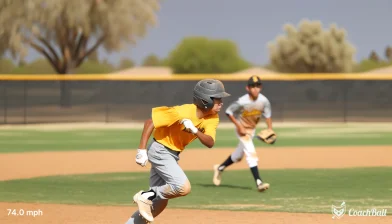 Exit velocity – 17 years old Baseball