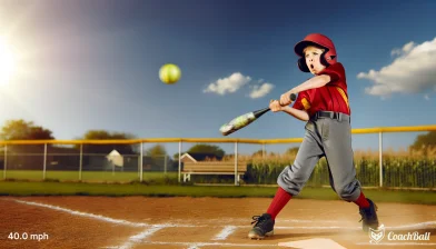 Exit velocity – 11 years old Softball