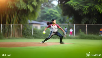 Pitch speed – 10 years old Softball