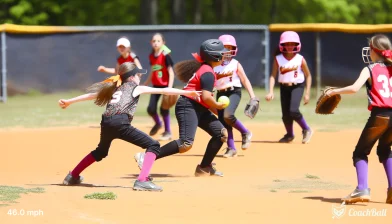 Pitch speed – 12 years old Softball