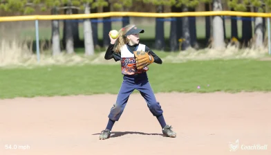Pitch speed – 14 years old Softball