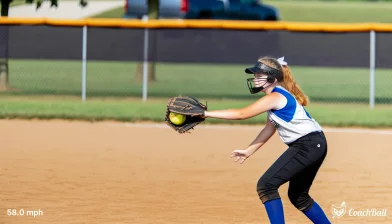 Pitch speed – 15 years old Softball