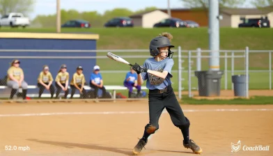 Exit velocity – 14 años Sóftbol