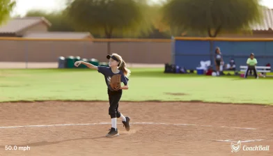 Velocidad de lanzamiento – 13 años Sóftbol
