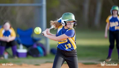Exit velocity – 13 ans Softball