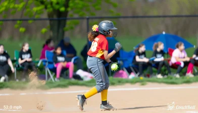 Exit velocity – 14 ans Softball