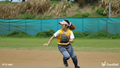 Exit velocity – 17 ans Softball