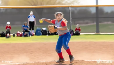 球速 – 16歳 ソフトボール