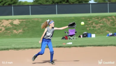 Exit velocity – 14 jaar Softbal