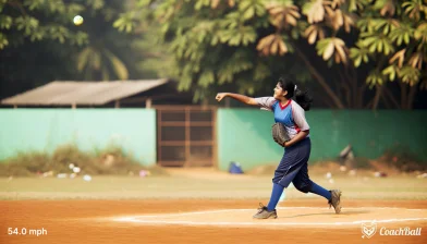 Pitch-snelheid – 14 jaar Softbal